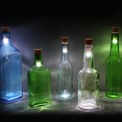 Bottle String Lights | Multi Colour USB Bottle Lights with Cork | LED String Lights Battery Operated | Bottle Lamp Kit & Battery Operated Lights for Bottles and Jars | Rechargeable Light