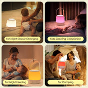 Night Light for Kids with 12 White Noise & 35 RGB Lighting Modes - Rechargeable & Dimmable Baby Night Light Lamp