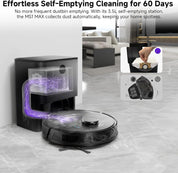 MS1MAX Robot Vacuum with Mop 5000Pa Suction