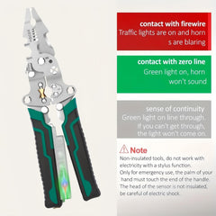 Professional Electrical Pliers,18-in-1 Multi Tool for Electricians | Wire Stripper,Cutter,Crimper,Cable Stripper Machine | Voltage Tester, Screwdriver | for DIY & Home Electrical Repairs,Pliers Tools