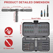66-in-1 Magnetic Ratchet Screwdriver Set for Precision Repair