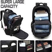 Extra Large Anti-Theft Laptop Backpack with USB Charging Port for Travel & Work