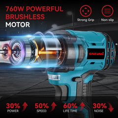 Cordless Rivet Gun with 260 N·m Max Torque