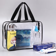 2 Pcs Clear Toiletry Bags – Large Waterproof Transparent Makeup & Travel Organizers