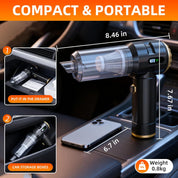 Handheld Vacuum Cleaner 23000Pa Cordless Car & Home Black Gold