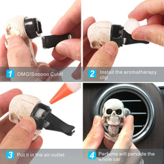 Halloween Car Air Vent Perfume Clip – Gothic Interior Decoration & Freshener Gift