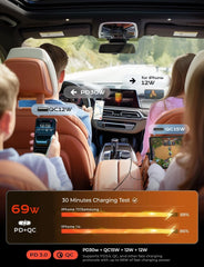 Retractable 69W Car Charger – USB-C Fast Charger Adapter for iPhone & Ford Fiesta