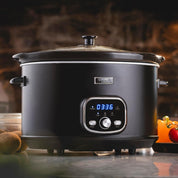 Cooks Professional 8L Digital Slow Cooker with Glass Lid, Cool Touch Handles, 2 Heat Settings, Keep Warm & Delay Timer