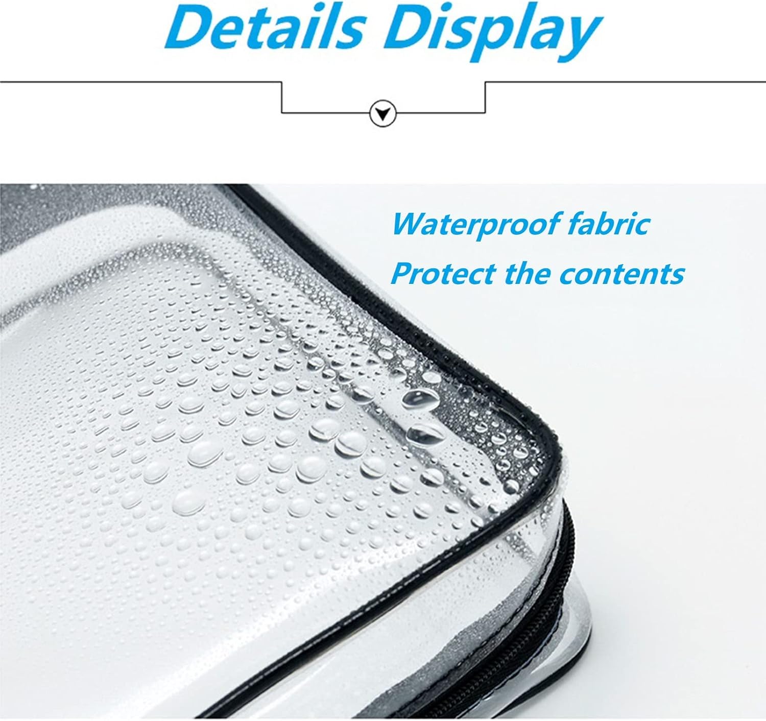 2 Pcs Clear Toiletry Bags – Large Waterproof Transparent Makeup & Travel Organizers