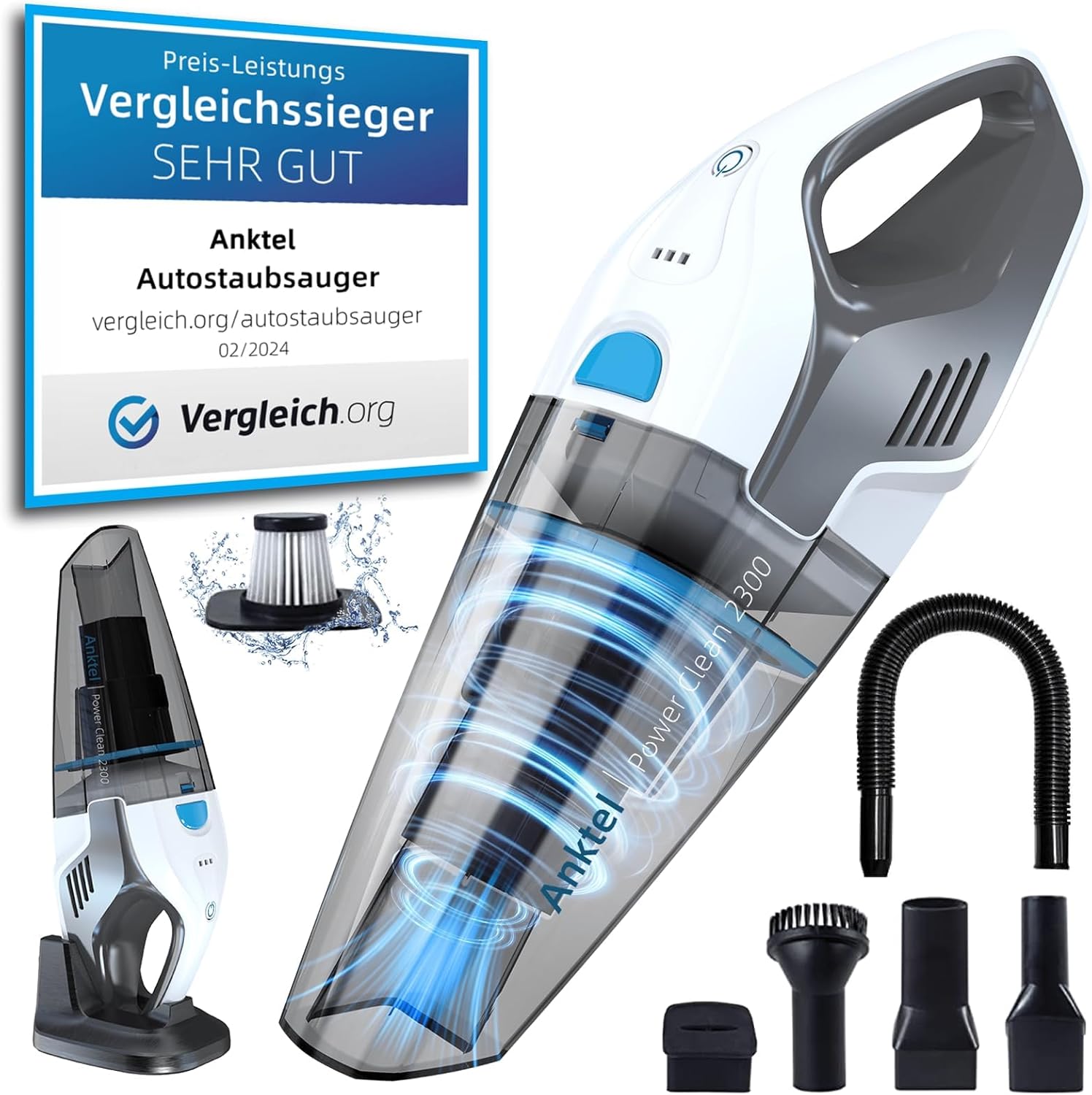 Anktel Cordless Handheld Vacuum Cleaner 9700Pa
