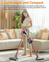 OLAYMEY 7-in-1 Cordless Stick Vacuum Cleaner, 45KPA Powerful Suction, 50Mins Runtime, Lightweight Handheld for Pet Hair & Carpets