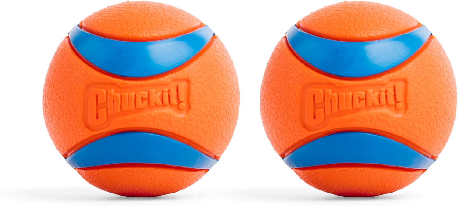 Ultra Ball Dog Toy – Durable High-Bounce Floating Rubber Ball, Launcher Compatible, 2 Pack