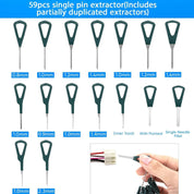 172pcs Terminal Removal Tool Kit Depinning Set