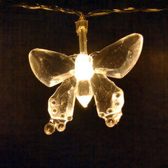 Battery Powered Butterfly LED Fairy Lights 40LEDs 4M (Pink)