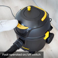 Vacmaster D8 8L Cylinder Vacuum Cleaner – Powerful Quiet Bagged Cleaning with HEPA 13 Filtration, 5 Dust Bags, 26m Reach