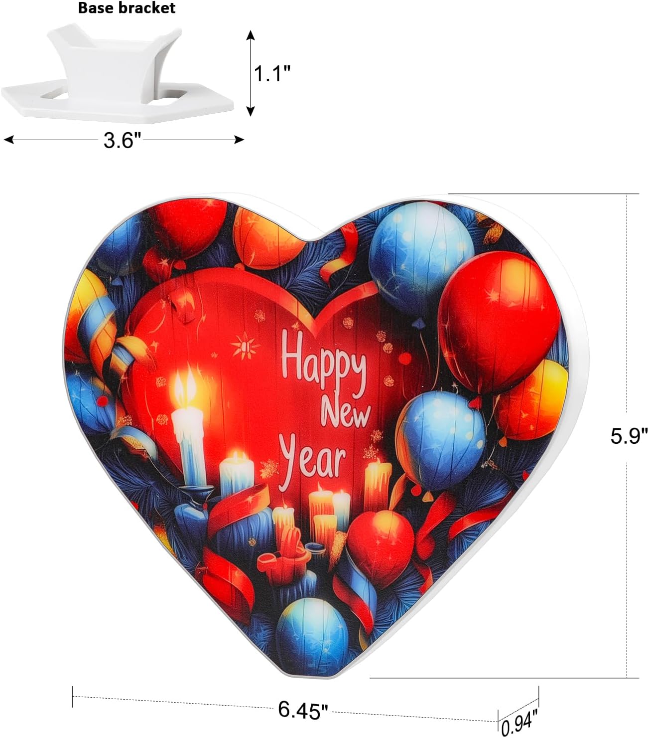 RGB LED Happy New Year Letter Lights USB