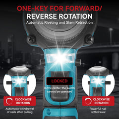 Cordless Rivet Gun with 260 N·m Max Torque