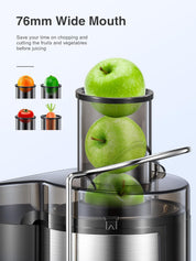 500W Centrifugal Juicer Machine with Wide Mouth Feed Chute, 2 Speeds