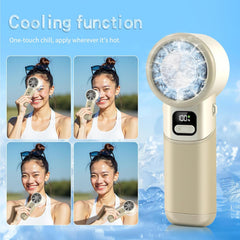 High-Speed Rechargeable Handheld Turbo Fan – 3600mAh, Foldable