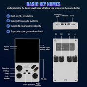 V40 Retro Handheld Game Console – 40,000 Games, 4" IPS Screen, 256GB, 4000mAh Battery