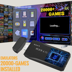 Wireless Retro Game Console – 20,000+ Built-in Games, HDMI, 2.4G Gamepads, Plug & Play