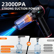 Handheld Vacuum Cleaner Black Rose, 23000Pa Cordless Car & Home