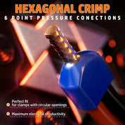Ferrule Crimping Tool Kit, Hexagon Pliers AWG28-7, 24 Sizes Ferrules(AWG24-8) & Wire Stripper for Electrical Wiring/DIY Terminals | Self-Adjusting Ratchet Crimper - Copper Ferrule Kit