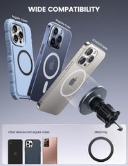 Lamicall Car Phone Holder for MagSafe - 2025 HD Glass Panel, Strong Magnetic Mount