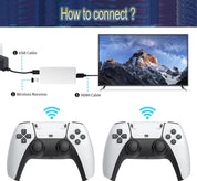 Upgraded Retro Game Console – 21,000+ Games, Dual Controllers, HDMI, 2-Player TV System