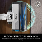 Shark PowerPro Cordless Stick Vacuum Cleaner, Lightweight Flexible Vacuum with Floor Detect & Anti-Hair Wrap Technology, Anti-Allergen Complete Seal, Handheld Mode, Navy Metallic