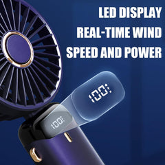 5 Speed USB Rechargeable Handheld Fan