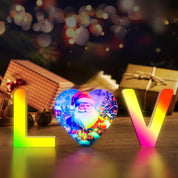 USB Powered LED Santa Claus Light Up Letter – Color Changing