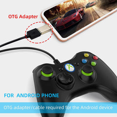 Wired Game Controller – USB Gamepad Joystick for PC, PS3, Android, Dual Vibration, 1.5m Cable