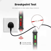 KAIWEETS HT100 Voltage Tester, Dual-Range 12V-1000V/48V 1000V Non-Contact Electrical Tester, Voltage Sensitivity Electric Compact Pen with NCV, LED Flashlight, Buzzer Alarm, Wire Breakpoint Finder