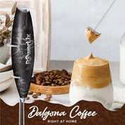 Handheld Milk Frother Whisk - Electric Coffee Foamer with Stand 19000rpm