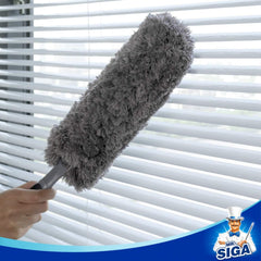 MR.SIGA Microfiber Duster – Reusable, Washable Cleaning Duster in Grey