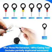 139Pcs Terminal Removal Tool Kit Depinning Set