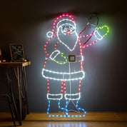 Easy-to-install Christmas Santa light with 16FT lead cable
