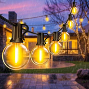10M Outdoor Festoon Lights – G40 Bulbs, Waterproof & Connectable