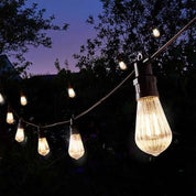 14M Outdoor Festoon Lights with Timer & Waterproof Bulbs