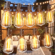 30M/100FT Outdoor Festoon String Lights with Timer