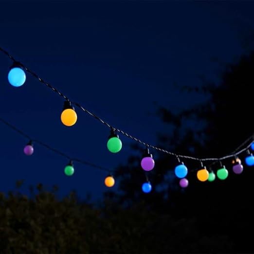 14M Outdoor Festoon Lights with Timer & Waterproof Bulbs