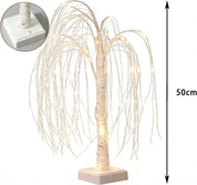 LED Willow Tree Table Lights with 192 LEDs, 20 Inch Decorative Branch Lamp with 8 Lighting Modes for Home and Event Décor