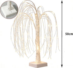 LED Willow Tree Table Lights with 192 LEDs, 20 Inch Decorative Branch Lamp with 8 Lighting Modes for Home and Event Décor