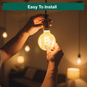 E27 G80 Vintage LED Dimmable Bulbs 2200K Warm White - 3 Pack