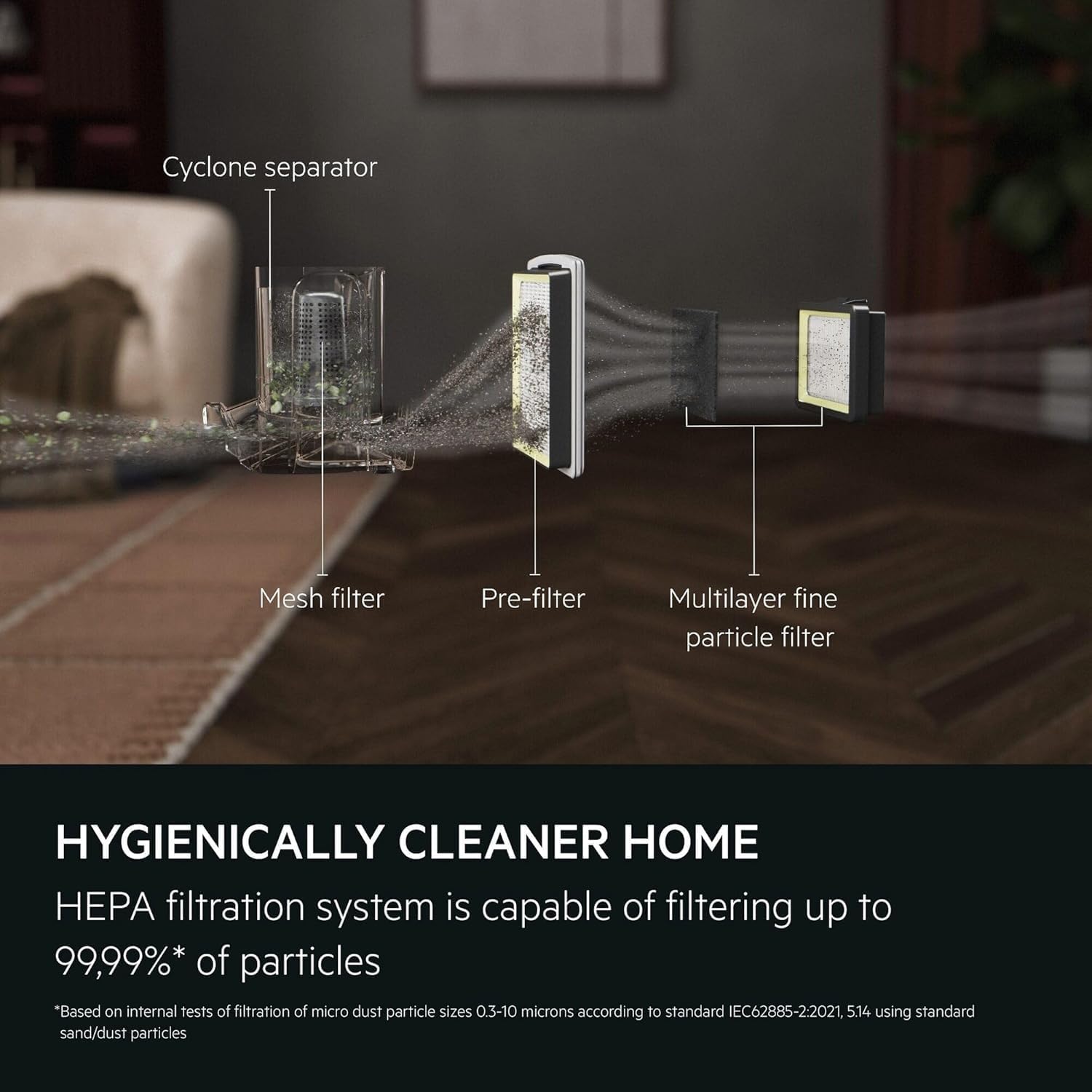 AEG ANIMAL 5000 Bagless Vacuum Cleaner, 3L, Compact, 78dB, 8.5m Action Radius, High Filtration, Multi-Surface, Dark Red
