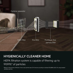 AEG ANIMAL 5000 Bagless Vacuum Cleaner, 3L, Compact, 78dB, 8.5m Action Radius, High Filtration, Multi-Surface, Dark Red