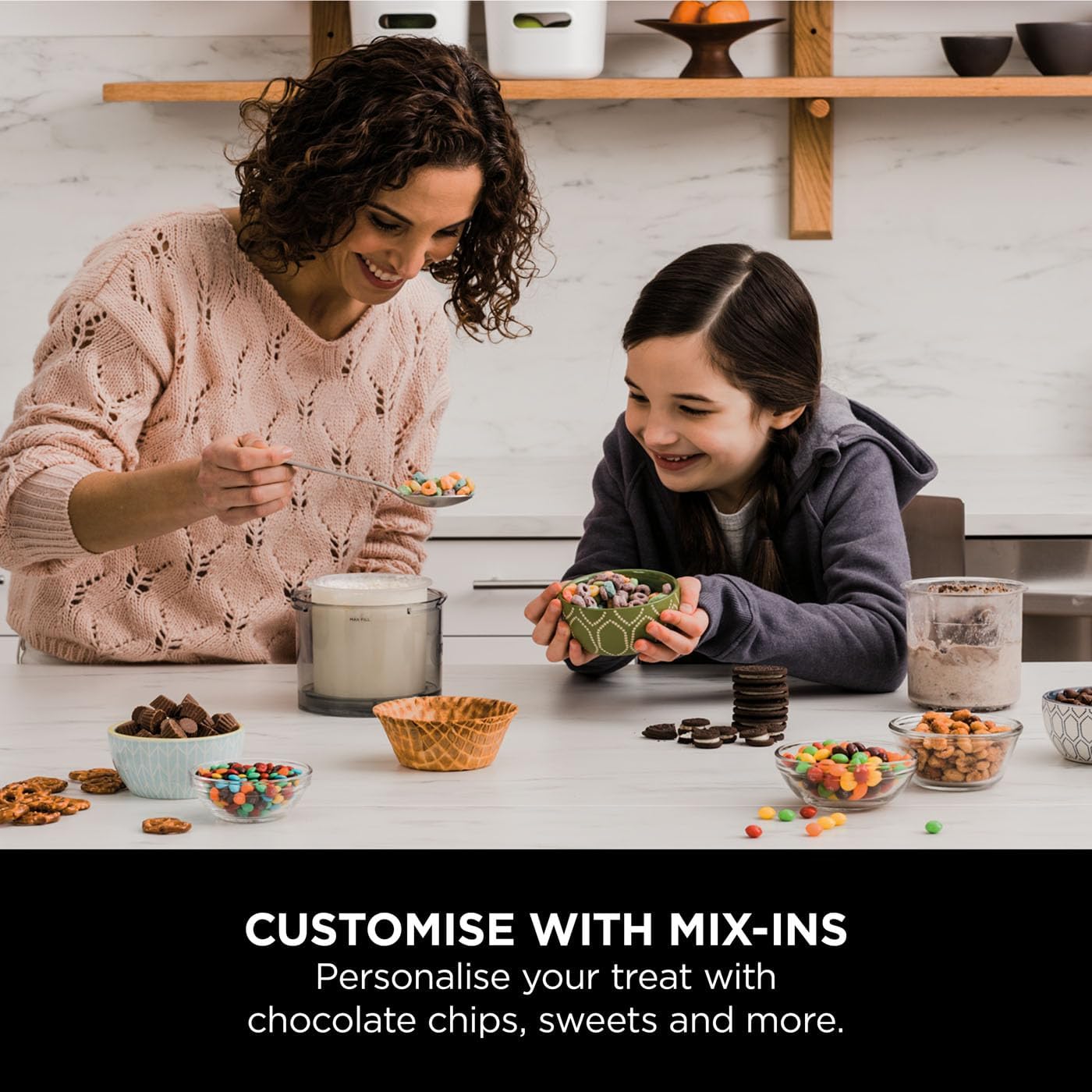 CREAMi Ice Cream & Frozen Dessert Maker – 1.4L Capacity – 7 Preset Programs – Gelato, Sorbet, Smoothie Bowls & Milkshakes – Black & Copper