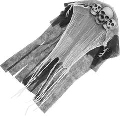 Halloween Decoration 3-Headed Skeleton Hanging Ghost Haunted House Secret Room Decoration Ghost Props Hanging Skeleton Halloween Decorations Party Horrible Pendant Cloth