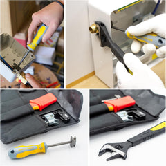 C.K Tools Complete SWA Termination Kit for Professional Electricians - Includes Armourslice Evo Armoured Cable Stripper, VDE Sheath Knife, Slim Jaw Wrench, Gland Wrench in Handy Tool Roll, CK T5992